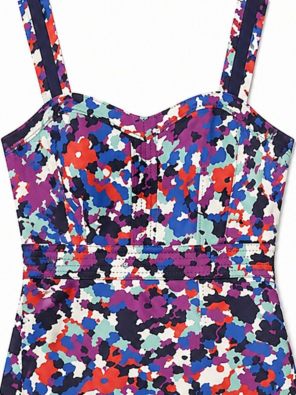 Tory Burch Berdine Dress Amethyst Multi Floral Size 8 NWOT